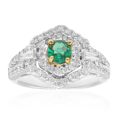 Anello in oro con Smeraldo Zambia AAA (CIRARI)