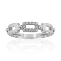 Anello in argento con Diamante I2 (H)