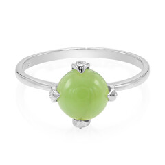 Anello in argento con Crisoprasio Imperiale
