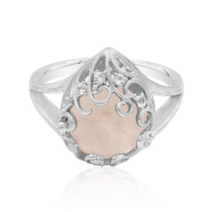 Anello in argento con Quarzo Rosa