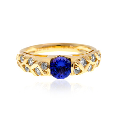 Anello in oro con Tanzanite AAA (de Melo)
