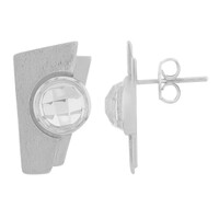 Orecchini in argento con Quarzo Bianco (TPC)