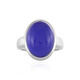 Anello in argento con Calcedonio Blu