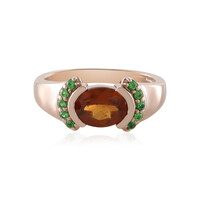 Anello in argento con Granato Essonite (KM by Juwelo)