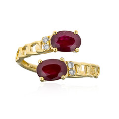 Anello in oro con Rubino Mozambico (CIRARI)