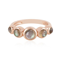 Anello in argento con Labradorite Verde Maniry (KM by Juwelo)