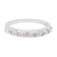 Anello in argento con Zaffiro Rosa