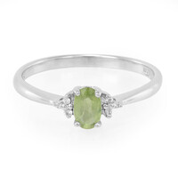 Anello in argento con Zaffiro Verde