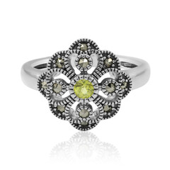 Anello in argento con Zaffiro Giallo