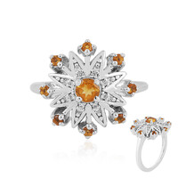 Anello in argento con Citrino