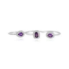 Anello in argento con Ametista Siberiana (de Melo)