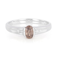 Anello in argento con Zircone Cannella
