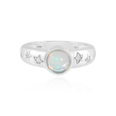 Anello in argento con Opale di Welo