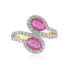 Anello in argento con Zaffiro Rosa del Madagascar