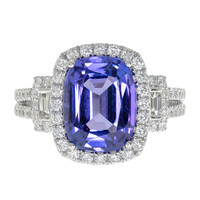 Anello in oro con Tanzanite AAA (CIRARI)