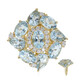 Anello in oro con Acquamarina Brasiliana AAA (CIRARI)