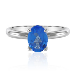 Anello in argento con Topazio Blu Indaco