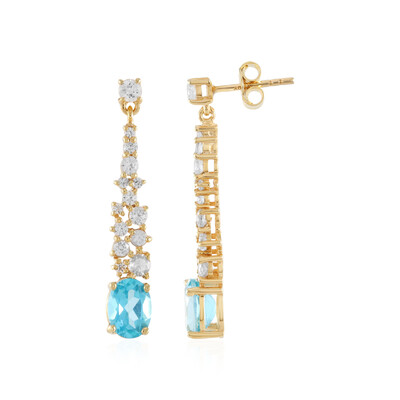 Orecchini in argento con Topazio Paraiba