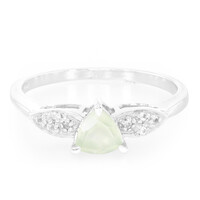 Anello in argento con Prehnite