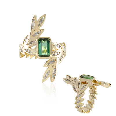 Anello in oro con Tormalina Brasiliana (de Melo)