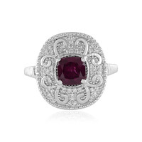 Anello in argento con Rodolite