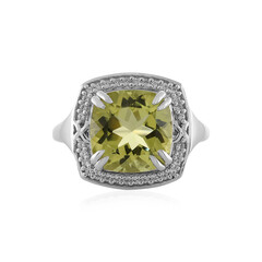 Anello in argento con Quarzo Limone