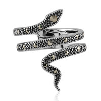 Anello in argento con Marcassite