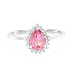 Anello in argento con Topazio Rosa