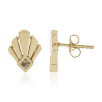 Orecchini in argento con Diamante Cioccolato I3