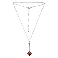 Collana in argento con Ambra Baltica