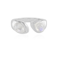 Anello in argento con Pietra di Luna Blu (KM by Juwelo)