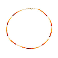 Collana in oro con Opale di Fuoco Messicano