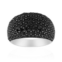 Anello in argento con Spinello Nero