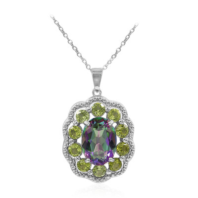 Collana in argento con Quarzo Mistico