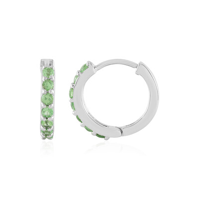 Orecchini in argento con Tsavorite del Kenya