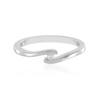 Anello in argento con Diamante SI1 (H)