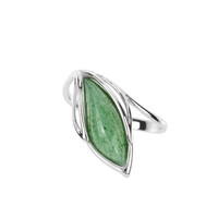 Anello in argento con Quarzo Verde