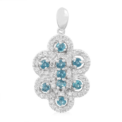 Ciondolo in argento con Cianite Peacock