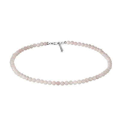 Collana in argento con Quarzo Rosa