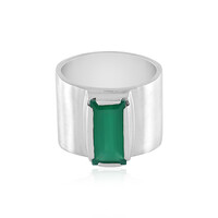 Anello in ottone con Onice Verde (Juwelo Style)