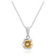 Collana in argento con Citrino