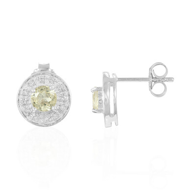 Orecchini in argento con Apatite Lemon