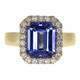 Anello in oro con Tanzanite AAA (CIRARI)
