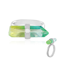 Anello in argento con Quarzo Bicolore