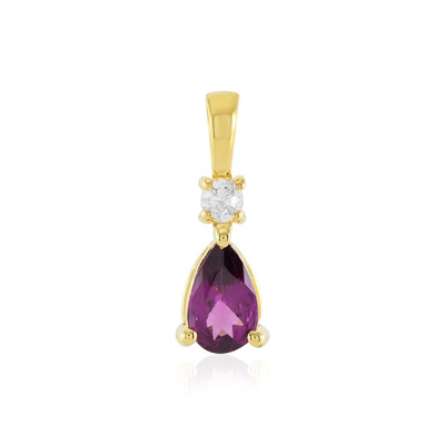Ciondolo in argento con Granato Magenta