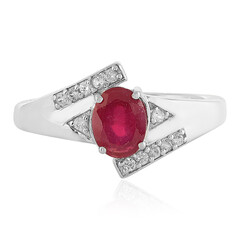 Anello in argento con Rubino del Madagascar