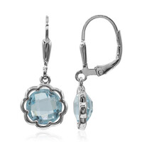 Orecchini in argento con Topazio Blu Cielo