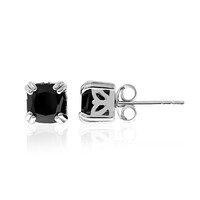 Orecchini in argento con Spinello Nero