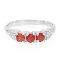 Anello in argento con Rubino Malawi