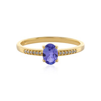 Anello in oro con Tanzanite (non riscaldata)